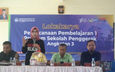 Siap Mendorong Satuan Pendidikan Bertransformasi, Bersama BBGP dan BBPMP Provinsi Jawa Barat, Dinas Pendidikan Kabupaten Bekasi Selenggarakan Lokakarya Pembelajaran Program Sekolah Penggerak Angkatan 3