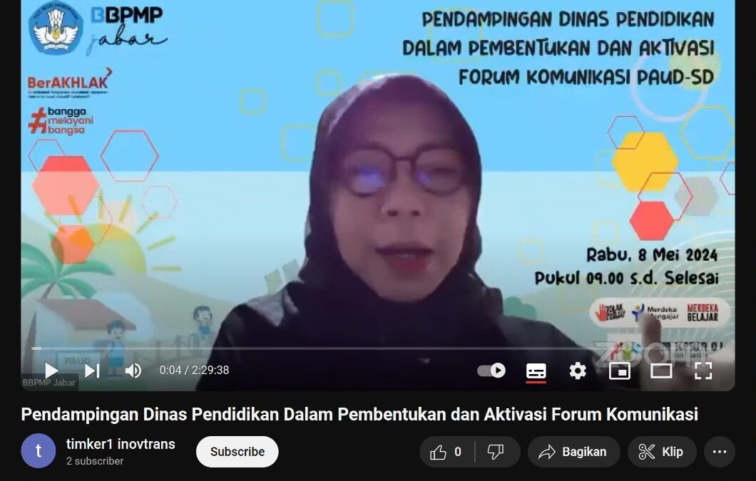 DINAS PENDIDIKAN PEGANG PERAN PENTING DALAM PEMBENTUKAN DAN AKTIVASI FORUM KOMUNIKASI PAUD-SD