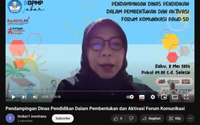 DINAS PENDIDIKAN PEGANG PERAN PENTING DALAM PEMBENTUKAN DAN AKTIVASI FORUM KOMUNIKASI PAUD-SD